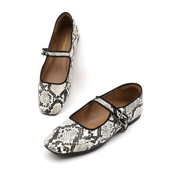 Cushioned Insole Classic Mary Jane Ballet Flat Adjustable Ankle Strap - Picture 7 of 11